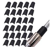 rflaueo 60 pcs 1in Black Plastic Wire Shelf Clips - Easy Locking Shelf Brackets & Supports for Post Shelvings(U114-60)