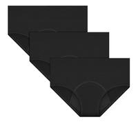 RFOGJV Period Pants for Women Heavy Flow High Waist Leakproof Menstrual Period Underwear Mesh Breathable Extra Protective Postpartum Panties Pack of 3,Black,M