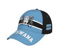 RFSHOP Botswana Flag Botswanian Baseball Cap Full Print Adult Men Hat Patriotism Supporter Soccer Caps Black
