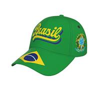 RFSHOP Brasil Brazil Flag Baseball Cap Full Print Adult Men Hat Patriotism Supporter Soccer Caps Black