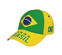 RFSHOP Brazil Flag Brazilian 8 Baseball Cap Full Print Adult Men Hat Patriotism Supporter Soccer Caps Black