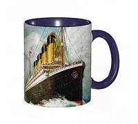 RFSHOP Coffee Mug Suike Luxury Vintage Marine Rms Titanic Print 11Oz Ceramic Tea Cup with Handle for Home Office Christmas Birthday