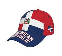 RFSHOP Dominican Republic Flag Baseball Cap Full Print Adult Men Hat Patriotism Supporter Soccer Caps Black