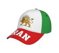 RFSHOP Emblem of Iran Lion and Sun Flag Baseball Cap Full Print Adult Men Hat Patriotism Supporter Soccer Caps