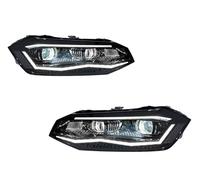 RFSHOP For VW For POLO 2019 2020 2021 2022 2023 Car LED Headlamp Assembly Upgrade High Configure Projector Lens Headlamp Assembly(Right steering wheel,Full led)