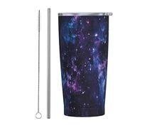 RFSHOP Galaxy Star Nebula 590ml Travel Mug Thermal Stainless Steel with Lid Leakproof Coffee Cup for Hot & Cold Drinks