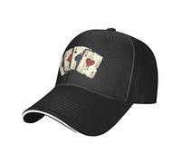 RFSHOP Gambler Cards Poker Pokerface Baseball Cap, Trucker Hats Vintage Cotton Dad Hat for Men Women Black