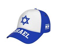 RFSHOP Israel Flag Israelite Baseball Cap Full Print Adult Men Hat Patriotism Supporter Soccer Caps Black