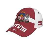 RFSHOP Latvia Flag Latvians Baseball Cap 3D Full Print Adult Unisex Adjustable Hat Soccer Patriotic Caps