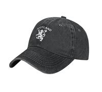 RFSHOP Lion Rampant Scotland Scottish Baseball Cap,Washed Cotton Trucker Hats Vintage Dad Hat Adjustable for Men Women Black