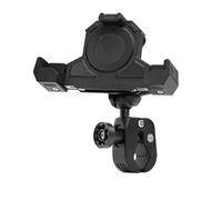 RFSHOP Mobile Phone Holder Motorcycle Outdoor Shock Absorbing Mobile Phone Holder Triangles Fixed Holder Wireless Charging Navigation Holder(Power clamp)