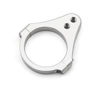 RFSHOP Motorcycle Damper 31-54mm Aluminum Steering Damper Fork Frame Mounting Clamp Bracket Foot Fixer Motorcycle Damper Fork Bracket Support Holder Motorcycle Stabilizer (Color : Silver 41mm)