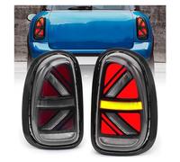 RFSHOP Rear Lights LED Taillight Assembly 2011-2016 For Mini For Cooper For Countryman R60 Start-Up Dynamic Running Light Sequential Turn Signal Fog Rever(Black Red)