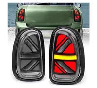 RFSHOP Rear Lights LED Taillight Assembly 2011-2016 For Mini For Cooper For Countryman R60 Start-Up Dynamic Running Light Sequential Turn Signal Fog Rever(Black White)
