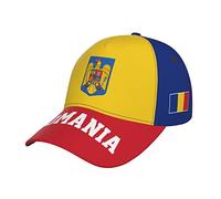 RFSHOP Romania Flag Romanian Baseball Cap Full Print Adult Men Hat Patriotism Supporter Soccer Caps Black