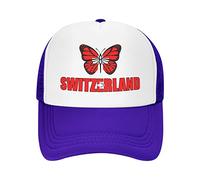 RFSHOP Switzerland Letter Flag Baseball Cap Patriotic Adult Unisex Adjustable Mesh Hat Soccer Outdoor Caps