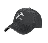 RFSHOP This is Not A Drill Baseball Cap,Washed Cotton Trucker Hats Vintage Dad Hat Adjustable for Men Women Black