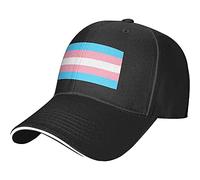 RFSHOP Women Men Baseball Cap Transgender-Flag Sun Hat Vintage Hip Hop Cap Classic Casual Hat for Outdoor Summer Running
