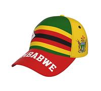 RFSHOP Zimbabwe Flag Baseball Cap Full Print Adult Men Hat Patriotism Supporter Soccer Caps Black