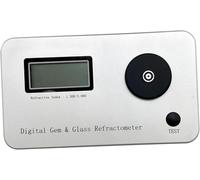 RFSHOPQW Portable Gem Tester, Gemstone Refractometer, Jewelry Tester Identification Tools with Large LCD Backlight, Refractive Index 1.300-3.000/error: + -0.005/accuracy: 0.001, for Jewelry.