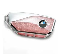 RFSRZ for BMW 2023 2024 BMW 7 Series 740 760i I5 I7 IX X1 X5 X6 X7 XM Car Key Fob Cover,Bling Crystal, Car Key Protector for Women (Pink)