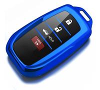 RFSRZ for Toyota Key Fob Cover,Soft Key Shell Case for 2025 Camry 2019 - 2022 2023 2024 2025 Venza RAV4 Prime Sienna Land Cruiser Fortuner Mirai Grand Highlander Prius Collora 4/5/6 Buttons (Blue)