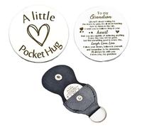 RFTWXHPN Pocket Hug Token Gift Keychain Christmas Birthday Gifts Long Distance Relationship Hug Tokens Keepsake Pocket Hugs, To My Grandson, S