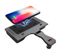 RFVBG 15W Fast Wireless Car Charger Mount Car QI Wireless Charger Panel Phone Charging Pad, for BMW, 3 Series G20 G28 2020 QC3.0 Charging Port Apply to All Qi Phones Car Wireless Charger