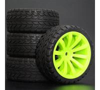 RFVBG 1Set 4PCS Rubber RC Racing Tires Car On Road Wheel Rim, for HSP, for HPI, 1/10, for HSP, 94123/94122/94103/D4/D3 603 All Rc Car Tyre(603-6017)