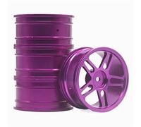 RFVBG 4 Pcs 1 Set Aluminum Alloy Metal Whee Rim, for HPI, for HSP, RC Model 1:10 On-Road Racing Car, for HSP, 94123/94122/94103 D4/D3/CS Rc Car Tyre(106P)