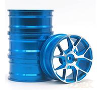 RFVBG 4 Pcs 1 Set Aluminum Alloy Metal Whee Rim, for HPI, for HSP, RC Model 1:10 On-Road Racing Car, for HSP, 94123/94122/94103 D4/D3/CS Rc Car Tyre(5Y-B)