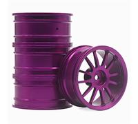 RFVBG 4 Pcs 1 Set Aluminum Alloy Metal Whee Rim, for HPI, for HSP, RC Model 1:10 On-Road Racing Car, for HSP, 94123/94122/94103 D4/D3/CS Rc Car Tyre(108P)