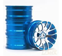 RFVBG 4 Pcs 1 Set Aluminum Alloy Metal Whee Rim, for HPI, for HSP, RC Model 1:10 On-Road Racing Car, for HSP, 94123/94122/94103 D4/D3/CS Rc Car Tyre(7Y-B)