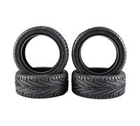 RFVBG 4Pcs 26mm Speed Drift Rubber Tires RC 1/10, for, for HPI, for HSP, for Kyosho, RC On- Road Racing Car Accessories, for Hot Wheels, Rc Car Tyre(AX-8010)