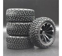 RFVBG 4pcs 75mm Car Climbing Rubber Off-road Rim And Hex Tires, for HSP, for HPI, 1:10 Components Rc Car Tyre(601-7004)