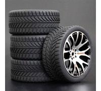 RFVBG 4Pcs, for HSP, for HPI Racing, Tires Tyre Metal Wheel Rim 4Pcs RC 1/10 On-Road Car, for HSP, 94123/94103/94122 D4/D3 FW06 7y-h Rc Car Tyre(7Y-H-6085)