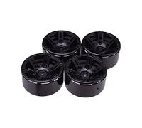 RFVBG 4PCS Metal Wheel Rim 1. 9 Inch Rim Beadlock 1/10 RC Rock Crawler, for, for Axial, SCX10 90046 AXI03007, for Tamiya, CC01 D90 TF2, for Traxxas, TRX-4 Rc Car Tyre(Black)