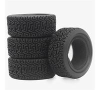 RFVBG 4PCS RC 1/10 On Road Racing Flat Run Sponge Rubber Tyres Tires, for HSP, for HPI, 8014 Diameter 69 Mm Rc Car Tyre(Black)