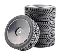 RFVBG 4PCS Rubber RC Racing Tires Car On Road Wheel Rim, for HSP, for HPI, 901 ALL 1/10, for HSP, 94123/94122/94103/D4/D3 Rc Car Tyre(901B-6085)