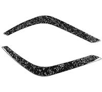 RFVBG Carbon Fiber Front Headlight Eyebrow Eyelid Cover Trim, for Toyota, for Tundra, 2014 2015 2016 2017 2018 2019 2020 2021 Headlight Eyebrow Trim