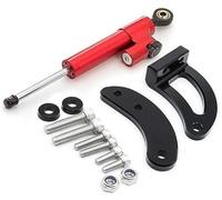 RFVBG For KAABO, Mantis King GT Electric Scooter CNC Carbon Steering Damper Bracket Mounting Support Kit Shock Absorber Accessories Vibration Damper(BLACK E)