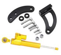 RFVBG For KAABO, Mantis King GT Electric Scooter CNC Carbon Steering Damper Bracket Mounting Support Kit Shock Absorber Accessories Vibration Damper(BLACK J)
