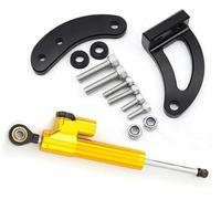 RFVBG For KAABO, Mantis King GT Electric Scooter CNC Carbon Steering Damper Bracket Mounting Support Kit Shock Absorber Accessories Vibration Damper(BLACK H)