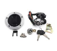RFVBG Motobike Ignition Switch Gas Cap Cover, for Seat, Lock Key Set, for GSXR600 750 1000, GSX650 1250, GSF1200 Bandit, SV650, V-Strom DL650 Ignition Switch Key