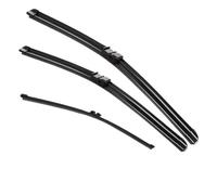 RFVBG Wiper Front Rear Blades Set, for, X5 E70 2006-2011 2007 Windshield Windscreen Window 24"+20"+15" Rear Wiper Blade(BLACK Left hand drive)