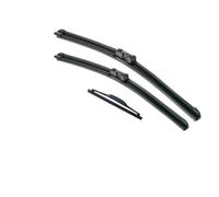 RFVBG Wiper Front & Rear Windscreen Blades Set, for Citroen, DS4 DS5 2010-2018 Windshield Window 30"26"7" Rear Wiper Blade(BLACK Left-hand drive)
