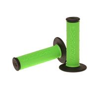 RFX Moto Motorcycle Motorbike Pro Dual Compound Grips Ends Pair Green / Black