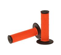 RFX Moto Motorcycle Motorbike Pro Dual Compound Grips Ends Pair Orange / Black