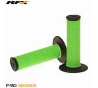 RFX Motocross MX Pro Series Dual Compound Grips Black Ends (Green/Black) Pair