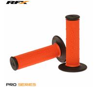 RFX Motocross MX Pro Series Dual Compound Grips Black Ends (Orange/Black) Pair